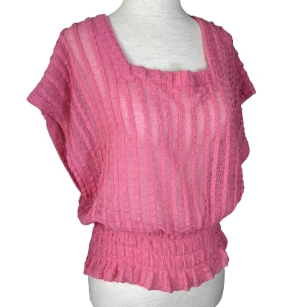 Candie's Open Weave Knit Top XS